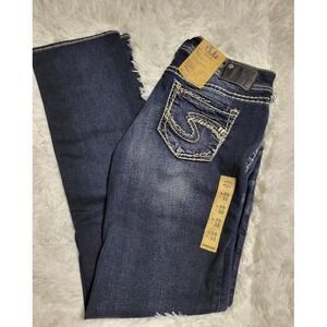 Silver Jeans Mid Rise Suki Fluid Straight 29 x 32 $89 NWT